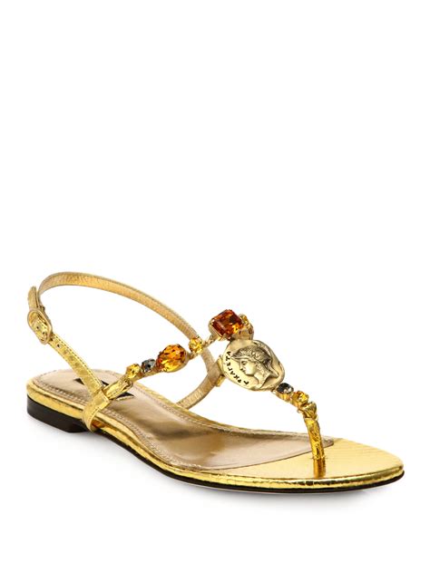 dolce gabbana cloth sandals two metal clasp|dolce & gabbana sandals sale.